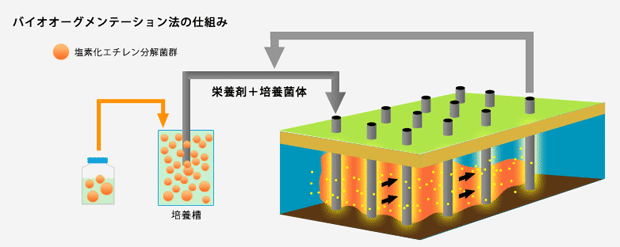 図：バイオオーグメンテーション法の仕組み